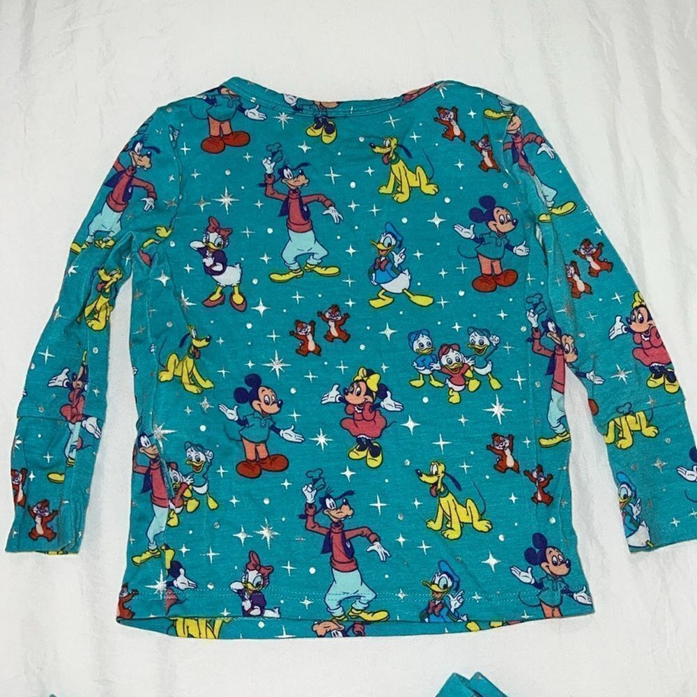 POSH PEANUT DISNEY100 PAJAMA SET 6/12M - Picture 5 of 9